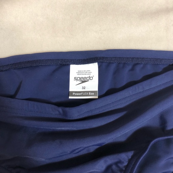 Blue Speedo polyester swim brief. Size 32 - Picture 2 of 3